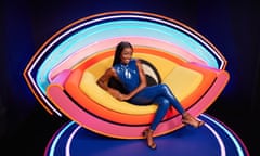 'Big Brother', Show 1, UK - 08 Oct 2023<br>STRICT EMBARGO - NOT FOR USE BEFORE 21:30 GMT, 08 Oct 2023 - EDITORIAL USE ONLY Mandatory Credit: Photo by Shutterstock for Big Brother (14141510i) AJ Odudu 'Big Brother', Show 1, UK - 08 Oct 2023