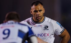  Saracens' Billy Vunipola during their Premiership match against Bath recently.