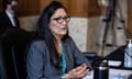 U.S. Senate panel holds hearing on interior secretary nominee<br>Rep. Deb Haaland, D-NM, speaks during a Senate Committee on Energy and Natural Resources hearing on her nomination to be Interior Secretary on Capitol Hill in Washington, DC, U.S. February 23, 2021. Graeme Jennings/Pool via REUTERS