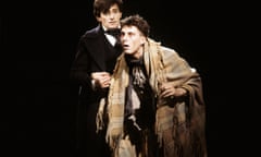A young David Threlfall with Roger Rees in Nicholas Nickleby.