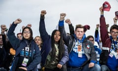 March for Our Lives<br>Washington, DC March 24, 2018 -- Students from Marjory Stoneman Douglas High School and other speakers at the end of the March for Our Lives rally in Washington, DC.