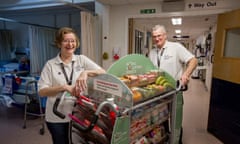 Volunteers at Frimley Park hospital