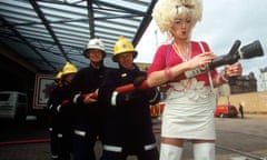 Front page news … Lily Savage turned a fire-eating calamity into a PR coup. 