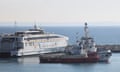 Open Arms departing from the port of Larnaca with humanitarian aid for Gaza.