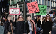 Women on strike in Iceland