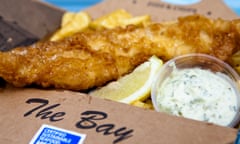 Fresh fish and chips from the the Bay, Stonehaven.