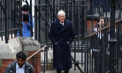 Sir James Dyson arriving at the high court in London yesterday to attend the first day of the libel trial.