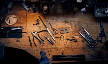 Artisan scissor maker Grace Horne at work