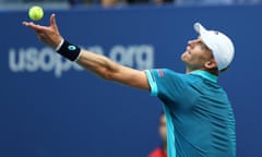 2017 US Open Tennis Championships - SEPTEMBER 9: Kevin Anderson of South Africa in action against Pablo Carreno Busta of Spain during Men’s Singles Semi-Final at Arthur Ashe Stadium in New York