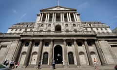 The Bank of England building in the City of London