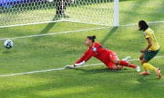 Argentina v South Africa: Group G - FIFA Women's World Cup Australia &amp; New Zealand 2023<br>DUNEDIN, NEW ZEALAND - JULY 28: Linda Motlhalo of South Africa scores her team's first goal during the FIFA Women's World Cup Australia &amp; New Zealand 2023 Group G match between Argentina and South Africa at Dunedin Stadium on July 28, 2023 in Dunedin / Ōtepoti, New Zealand. (Photo by Lars Baron/Getty Images)