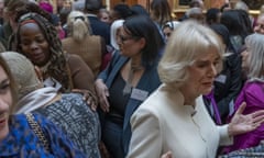 Ngozi Fulani, left, at a reception at Buckingham Palace