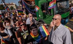 Budapest Pride march at the weekend