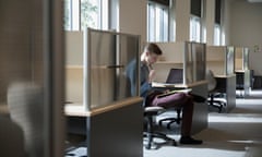 Young person studying.