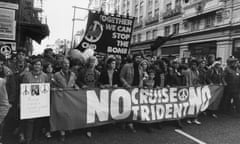 A CND march in London in 1983