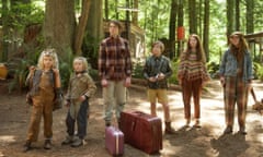 Family fantastic: from left, Shree Crooks, Charlie Shotwell, George MacKay, Nicholas Hamilton, Samantha Isler and Annalise Basso.