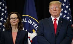 Donald Trump, Gina Haspel<br>President Donald Trump stands with incoming Central Intelligence Agency director Gina Haspel during a swearing-in ceremony at CIA Headquarters, Monday, May 21, 2018, in Langley, Va. (AP Photo/Evan Vucci)