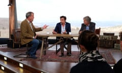 The Grand Tour press TV still supplied by Amazon Prime Video The Grand Tour is an upcoming motoring television series for Amazon Video presented by Jeremy Clarkson, Richard Hammond and James May, and produced by Andy Wilman.