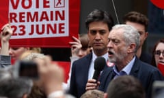 Jeremy Corbyn and Ed Miliband in Doncaster. Does Labour need to be clearer about its stance?