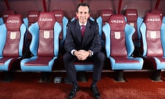 Unai Emery at Villa Park