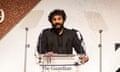 Nish Kumar hosts the Guardian University Awards at Jerwood Hall in east London. 