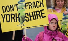 Fracking protestor