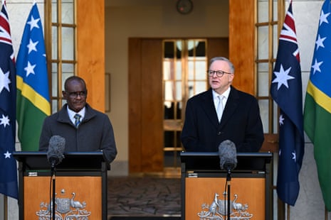 Jeremiah Manele and Anthony Albanese