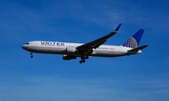 Heathrow Airport Arrivals, London, UK - 21 Sep 2021<br>Mandatory Credit: Photo by REX/Shutterstock (12455751do) A United Airlines plane prepares to land at Heathrow Airport the day after it was announced that the USA will lift its travel ban to fully vaccinated UK and EU citizens Heathrow Airport Arrivals, London, UK - 21 Sep 2021