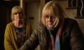 Sarah Lancashire as Catherine Cawood and Siobhan Finneran as Clare Cartwright in Happy Valley. 