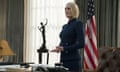 Robin Wright, 6<br>This image released by Netflix shows Robin Wright in a scene from the final season of "House Of Cards." (David Giesbrecht/Netflix via AP)