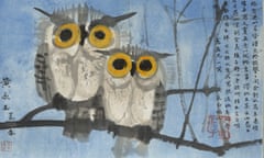 Huang Yongyu’s Two Owls, China (1977) is at The Citi exhibition I object: Ian Hislop’s search for dissent, 06 September 2018 – 20 January 2019 at the British Museum.