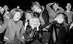 Fans of the Beatles at a concert in Manchester, 1963.