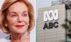 Composite of Ita Buttrose / The ABC building in Sydney.