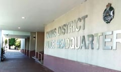 A view outside the Cairns district police headquarters