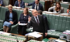 Anthony Albanese during question time at Parliament House in Canberra on Thursday.