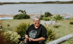 Ani George outdoors in a wheelchair