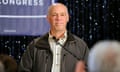 FILE PHOTO - Greg Gianforte delivers his victory speech in Bozeman<br>FILE PHOTO - U.S. House of Representative elect Greg Gianforte delivers his victory speech during a special congressional election in Bozeman, Montana, U.S. on May 25, 2017. REUTERS/Colter Peterson/File Photo