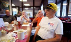 THE PROMISE V<br>EAST BANGOR, PA - May 18, 2017:  (R) John Picard, 74, a retired carpenter, at the Trolley Stop Restaurant in East Bangor, PA May 18, 2017. CREDIT:  Mark Makela for The Guardian