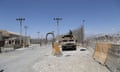A deserted Bagram airfield after the departure of all US and Nato forces from Parwan province, eastern Afghanistan.