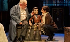 5. . l-r Simon Russell Beale and Patsy Ferran in A Christmas Carol at the Bridge Theatre, photo by Manuel Harlan