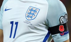 England players at Wembley