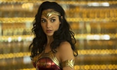 This image released by Warner Bros. Pictures shows Gal Gadot as Wonder Woman in a scene from “Wonder Woman 1984.” Following the less-than-stellar theatrical debut of Christopher Nolan’s “Tenet,” Warner Bros. is delaying its next big release, “Wonder Woman 1984,” to Christmas. (Clay Enos/Warner Bros Pictures via AP)