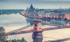 A panorama of Budapest across the Danube