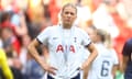 Tottenham’s Charli Grant at the end of the FA Cup final against Manchester United