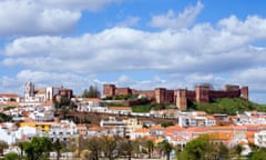 view onto Silves, Portugal, Algarve.