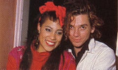 Kate Ceberano and Michael Hutchence taken at the 1987 Countdown Awards, after they won Best Male Artist & Best Female Artist awards.. 1987 Countdown Awards