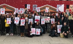 Sexual violence protest<br>BEST QUALITY AVAILABLE Protesters at Belfast City Hall hold up banners featuring thongs and the message 'This is not consent' during a demonstration to highlight concerns over how rape trials are conducted in Ireland. PRESS ASSOCIATION Photo. Picture date: Thursday November 15, 2018. See PA story ULSTER Protest. Photo credit should read: Rebecca Black/PA Wire