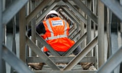 A Balfour Beatty worker on a construction site