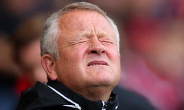 Chris Wilder winces.