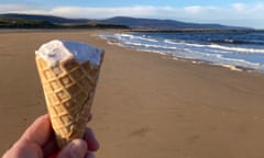 Capaldis ice cream on Brora Beach